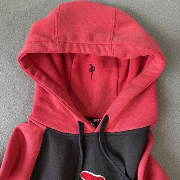 Y2K RDS Red Dragon Hoodie Mens S 3D Embroidered Logo skateboard Grunge Faded - Picture 13 of 16